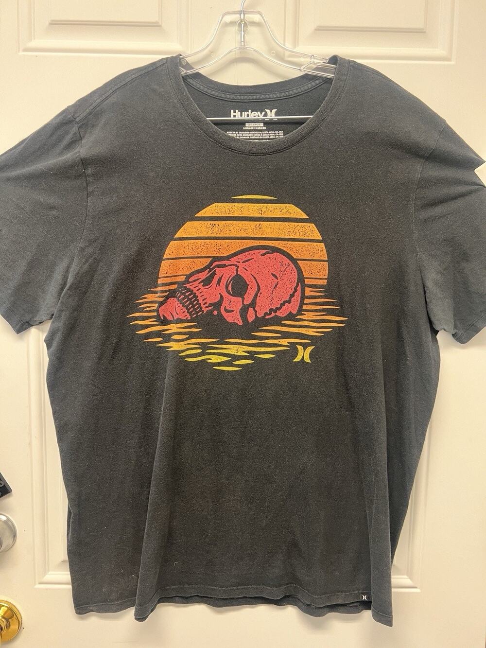 Hurley Skull Sunset T-Shirt Size Extra Large NOC3384